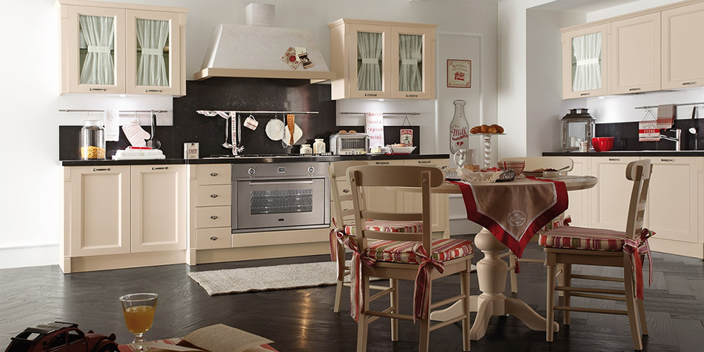 Cucina in stile Romantico Country